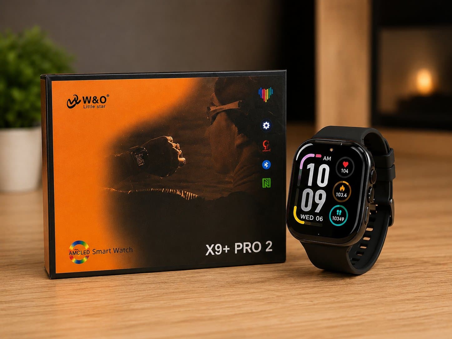 ساعة W&O X9+ Pro 2 AMOLED Smart Watch